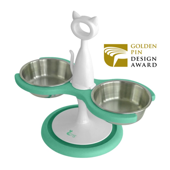 Modern Cat Scratcher Anti Ant Raised Feeder